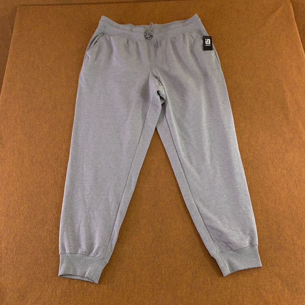 Ideology Mens Size XL Smoke Heather Gray Fleece Pocketed Joggers NWT